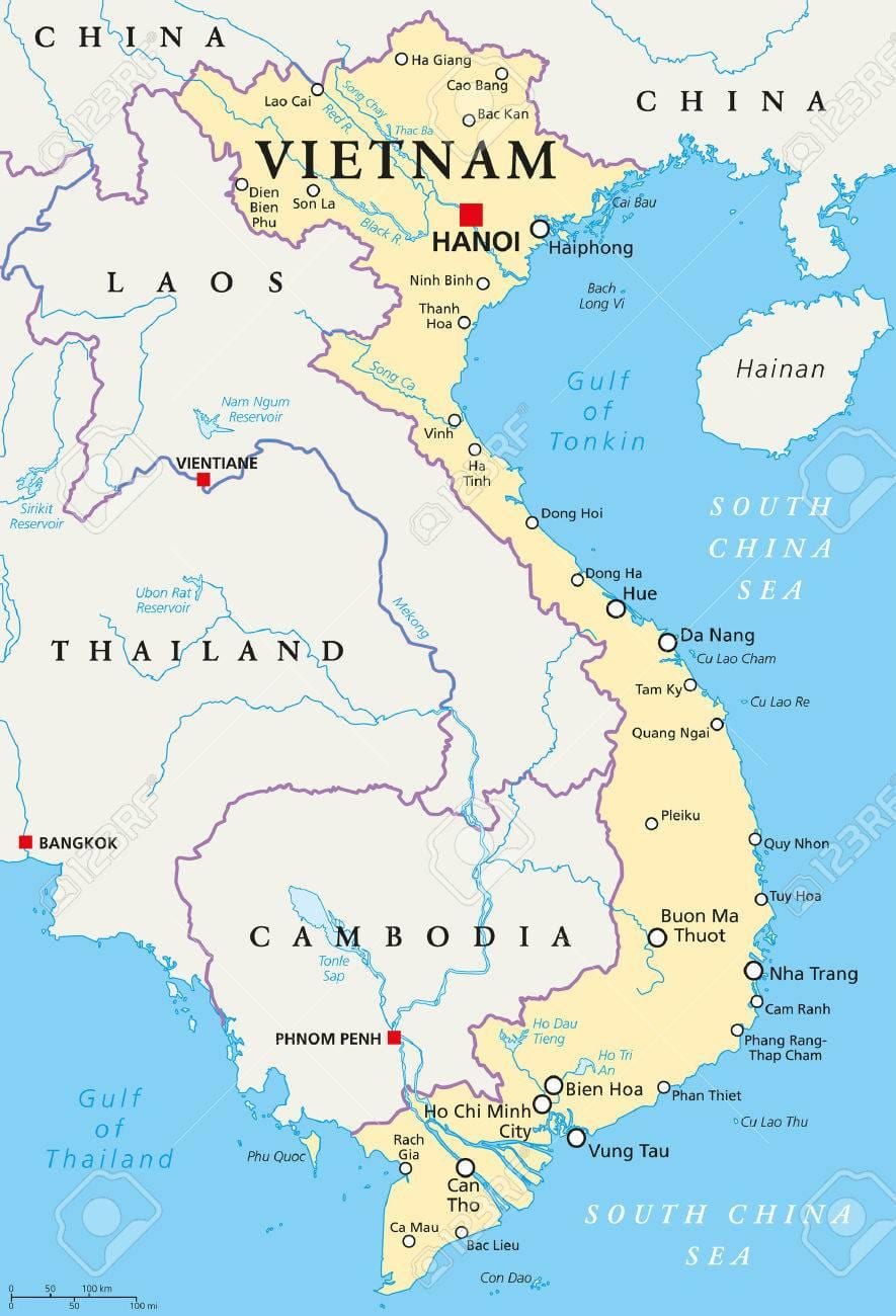 hanoi emplacement de carte