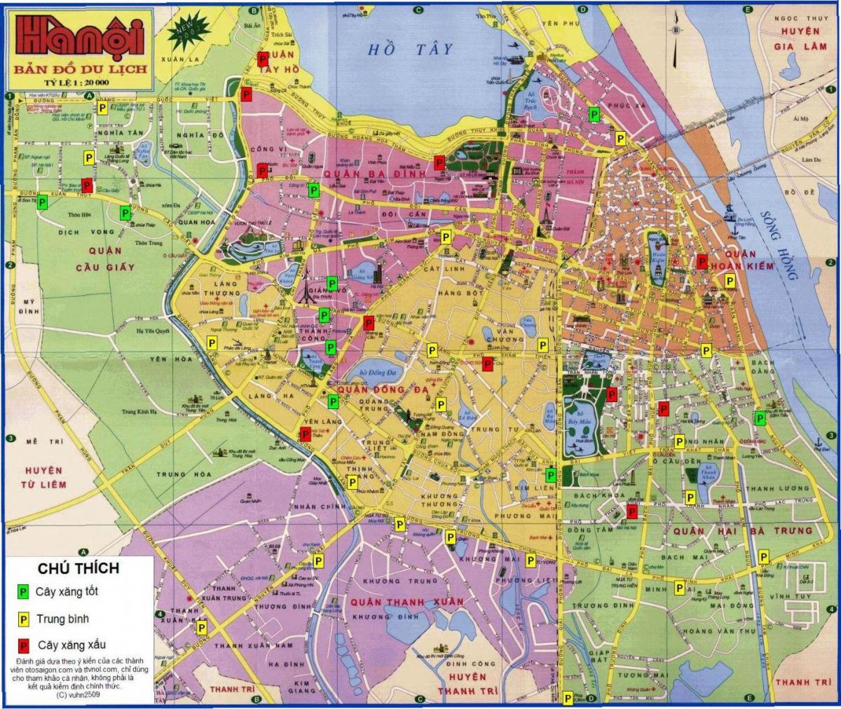 hanoi carte du vietnam