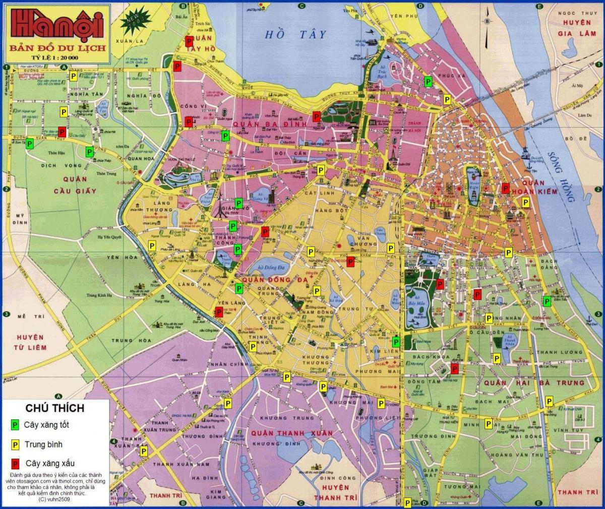 hanoi sur la carte