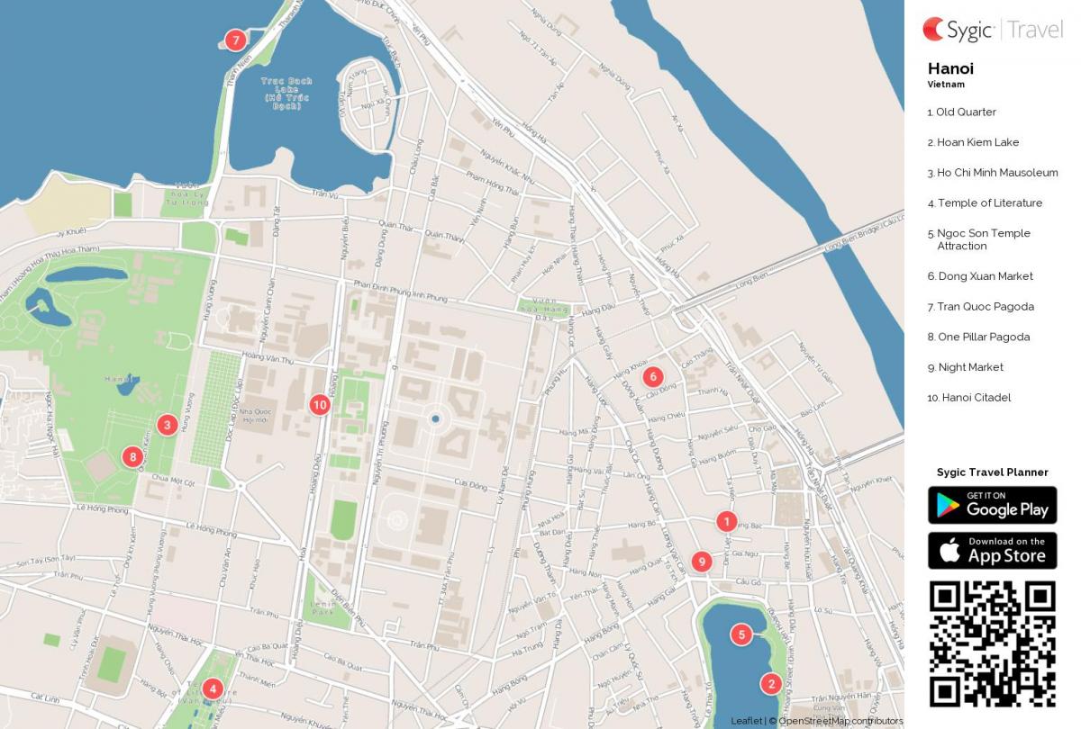 La carte de hanoi street food