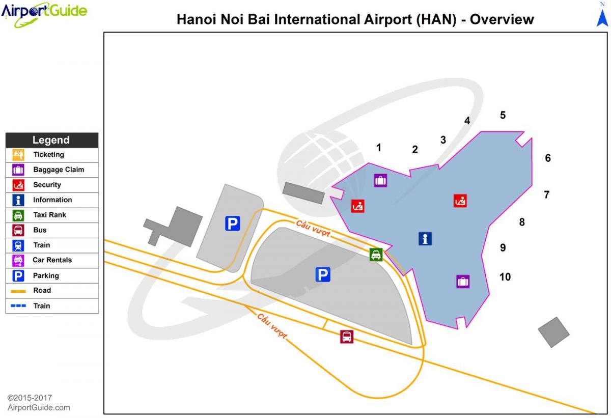 hanoi aéroport international de carte