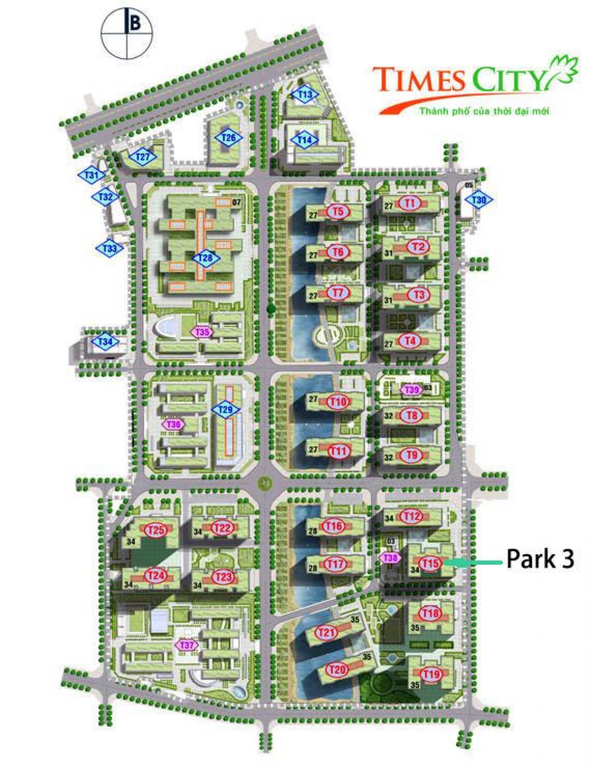 Carte des temps de la ville de hanoi