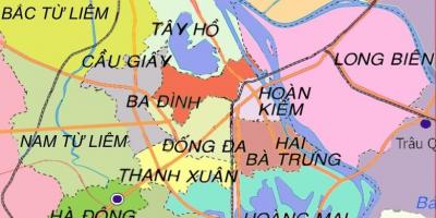 Carte de ha dong quartier de hanoi