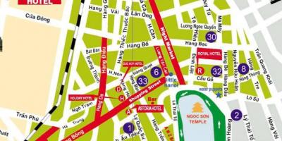 La carte de hanoi street