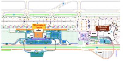 L'aéroport de hanoï terminal carte
