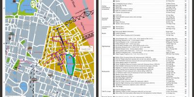 Le vieux quartier d'Hanoi visite à pied de la carte