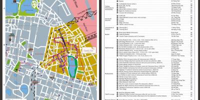 Carte de vieux quartier d'hanoi, vietnam