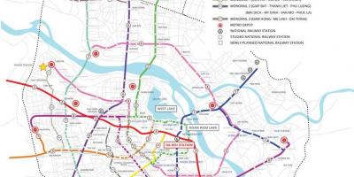 Carte de métro de hanoi